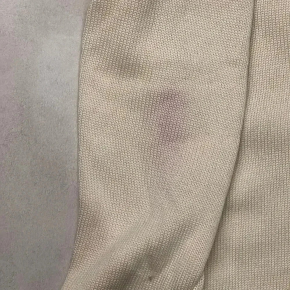 Ralph Lauren Rugby Vintage Sweater with Crest Patch, Cream 80s Preppy Cardigan - Picture 7 of 11